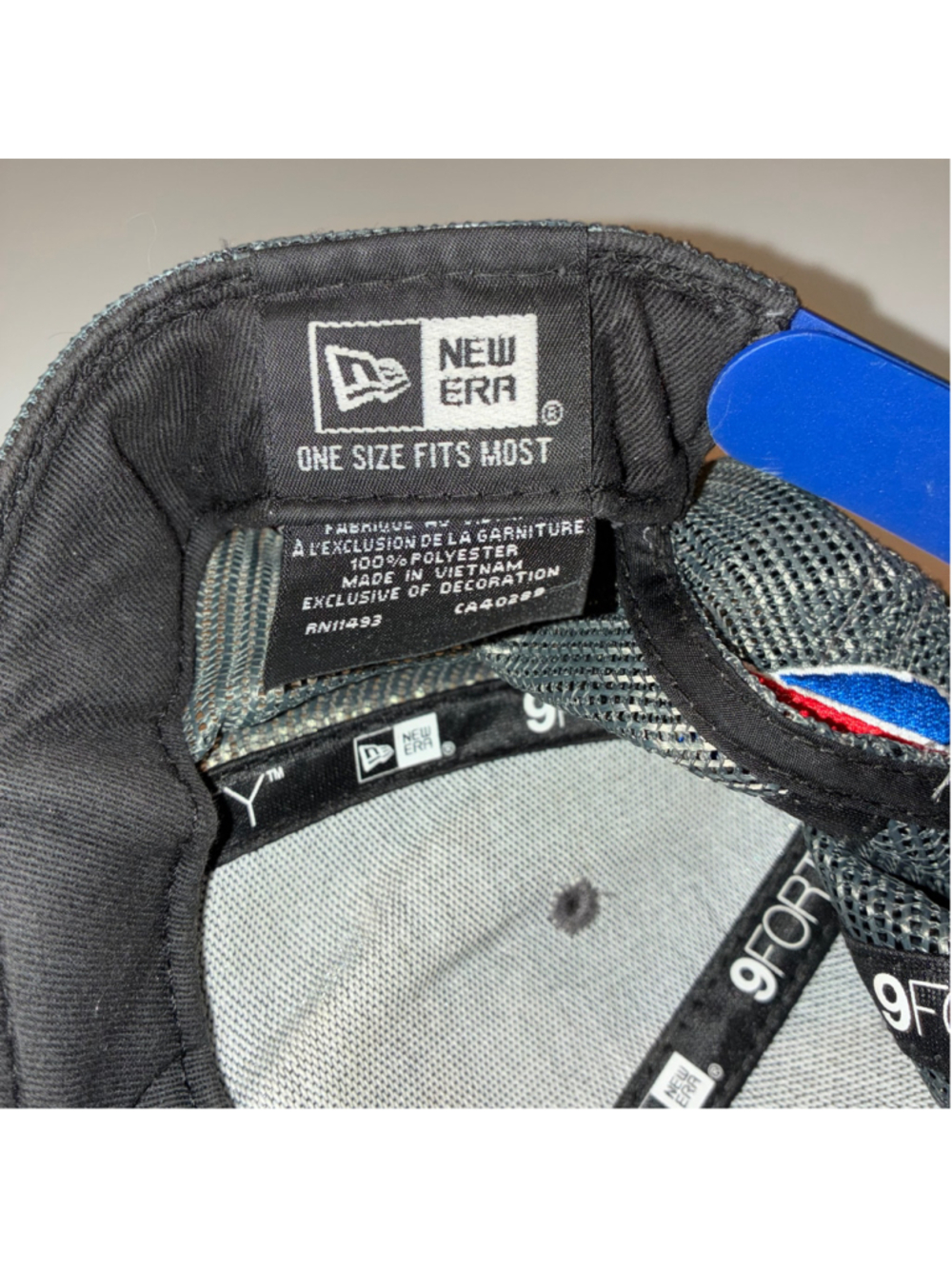 Men's New Era Buffalo Bills Hat One Size Grey Blue Trucker Cap - Picture 5 of 7
